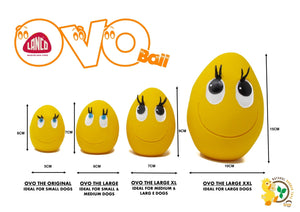 Ovo Large 4-egg set (mixed colours) - Natural Rubber Toys