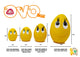 XL OVO Egg (Yellow & Purple) 2-Set - Natural Rubber Toys